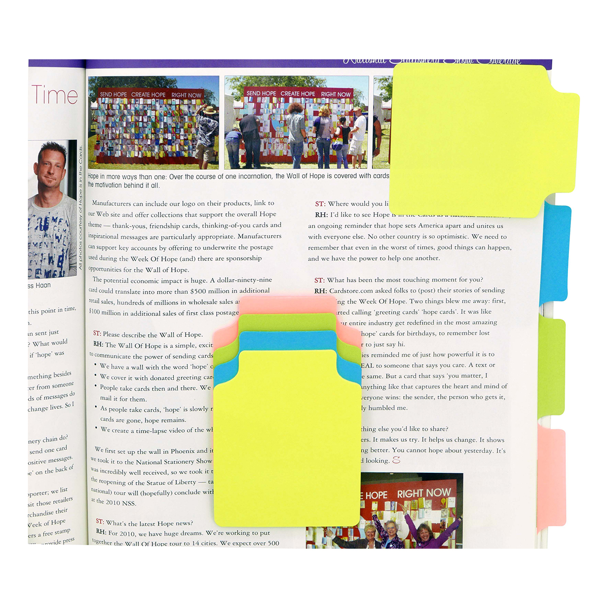 4A Note Info Tab Labels, 3 3/8 x 2-3/4-Inches, Neon Assorted,15-sheets ...