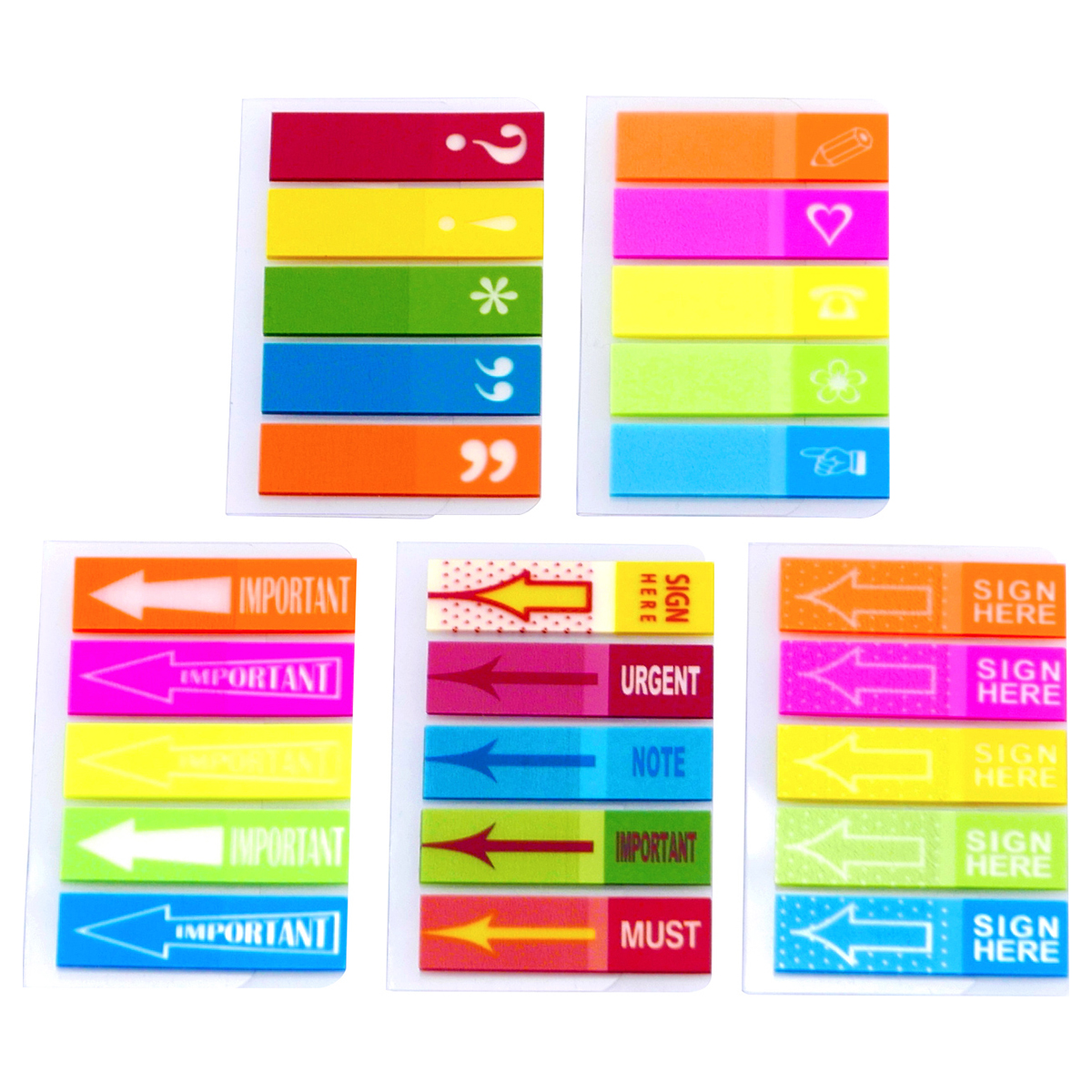 4a Film Sticky Flags 1 2 X 1 3 4 Inches 500 Sheets Pack 5pads Pack 4a High Quality Sticky Notes By 4a