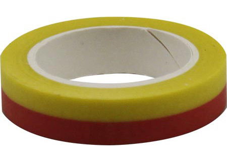 4A Masking Tape,0.4 x 10-inches, Yellow & Red, 1 roll