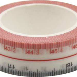 4A Masking Tape,0.6 x 10-inches, Inch & CM Ruler Tape, Max 55CM, 1 roll